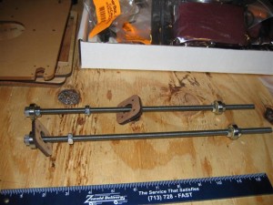 Assembled Z-axis rods